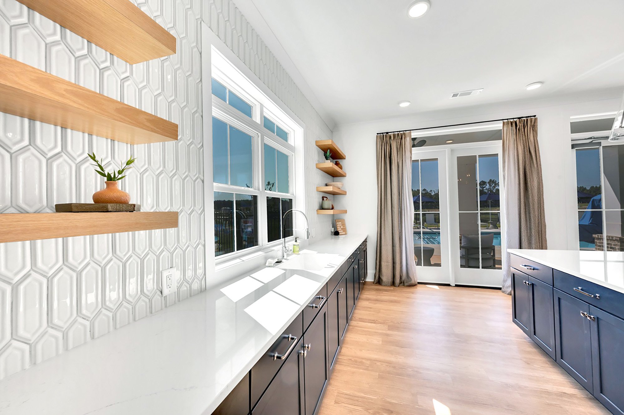 Multi family interior design Georgia BTR club room living room amenity